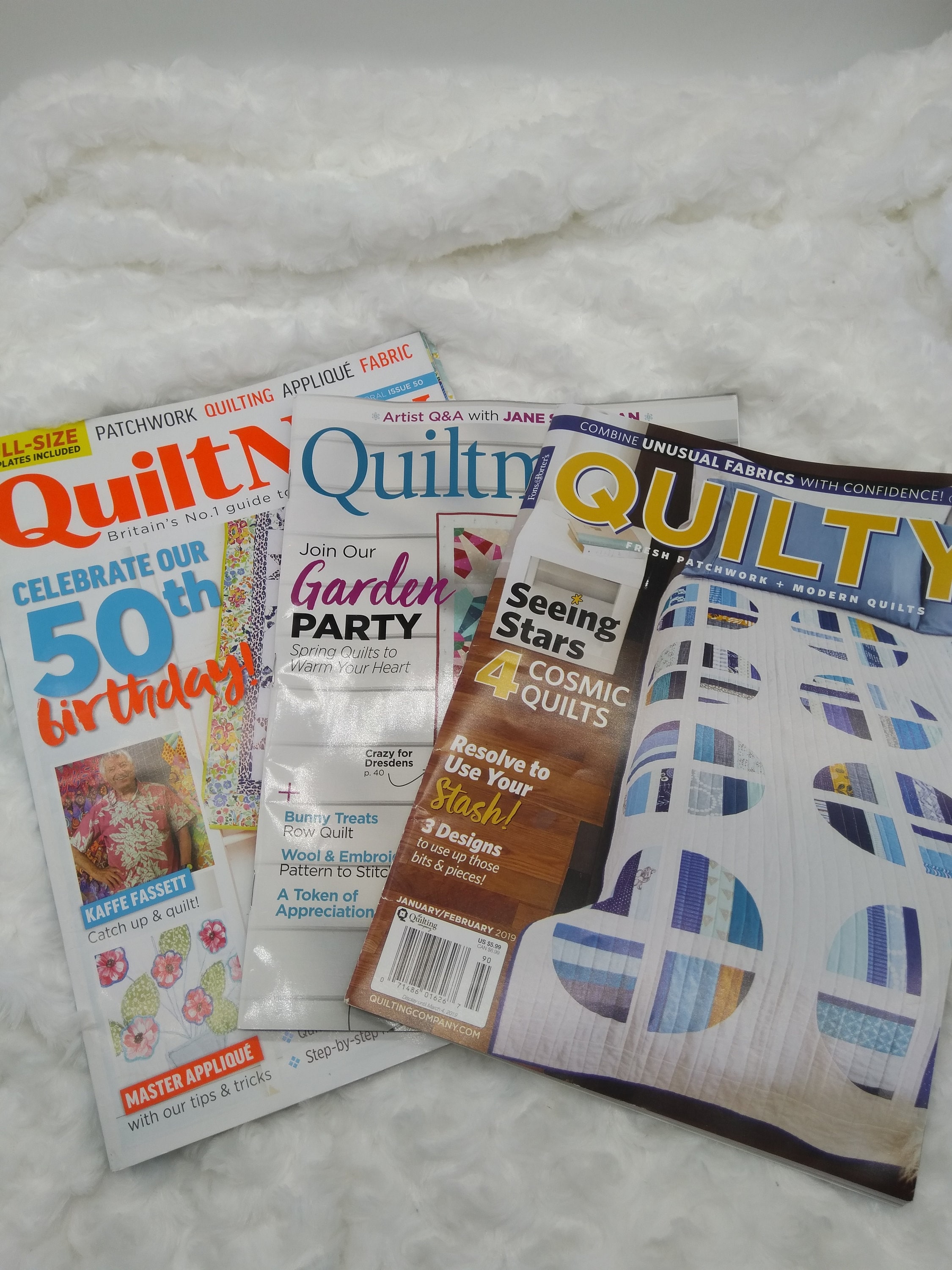 Destash 3 Quilting magazines Quilty Quilt Now and Etsy
