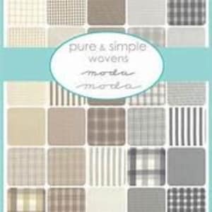 Pure and Simple Layer Cake Wovens Moda Classic OUT OF PRINT Precut Cotton fabric