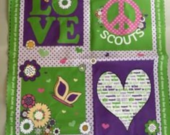 Girl Scout FELT Panel Wall Hanging from JoAnn Crafts 2017 36x44"
