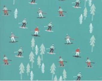 Tahoe Ski Week Continuous HALF YARD Mara Penny Evergreen 513340 15 Moda - Out of Print - 100% Cotton Fabric