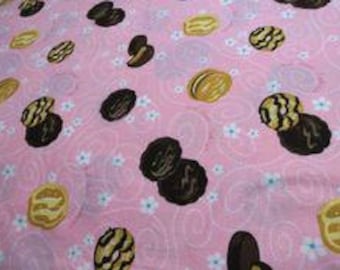 Tela con licencia de Girl Scout, 1/2 yarda, diseño de galletas, descatalogada, Robert Kaufman