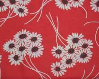 Katie Jump Rope 1/2 yarda Denyse Schmidt Daisy Bunch FreeSpirit FUERA DE IMPRESIÓN Tela de algodón vintage