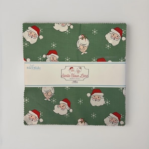 Santa Claus Lane Layer Cake 38pcs North Pole Melissa Mortenson Riley Blake OUT OF PRINT Fabric  Christmas 10&quot; Stacker