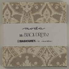 basic grey little black dress 2 Charm Pack - Out of Print - Moda Fabrics - Precut Cotton Quilting Fabric clothing-dresses: Mini