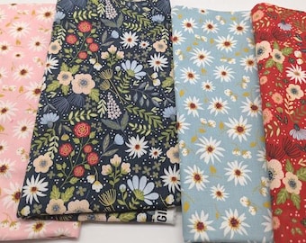 Farm Girls Unite 4 yard Bundle Poppie Cotton One yard each of 4 prints