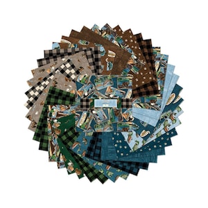 Lake Adventure  Layer Cake 10 Karat Cystals - Wilmington Prints - Precut Cotton Fabric - 42 pc. 10"Squares