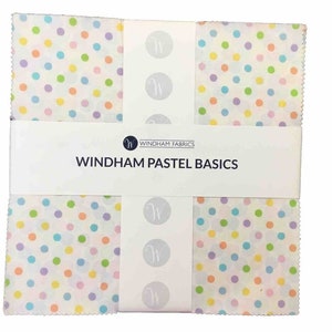 Windham Pastel Basics Layer Cake 42 ten inch squares OUT OF PRINT Precut Cotton fabric