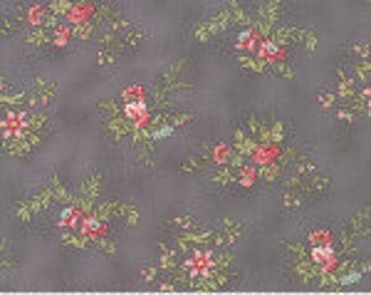 Poetry 17x44 3 Sisters - Moda - OUT OF PRINT - Charcoal - Fabric - 100% Cotton quilting fabric