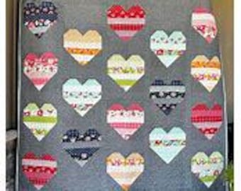 You Have My Heart Quilt Kit 72x72” Bonnie and Camille One Fine Day Includes Backing Moda