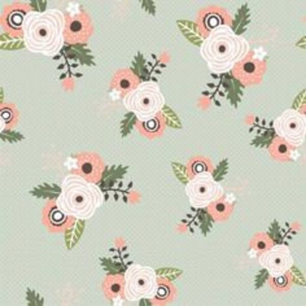 Modern Farmhouse Main Sage Continuous 1/2 Yard Simple Simon & Co. for Riley Blake Designs - Cotton Fabric - Out of Print