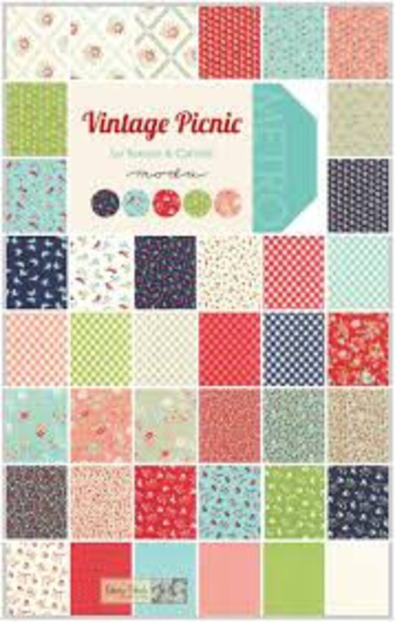 Vintage Picnic Jelly Roll Bonnie & Camille Moda Rare Etsy