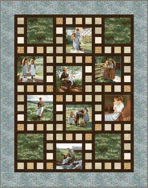 Arcadia Quilt Kit 48x60" Pioneer Spirit Fabric Maywood Studios Tom Browning