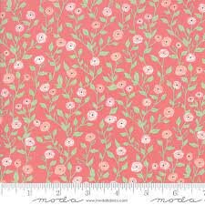 Bloomington 1/2 yard Lella Boutique 5112 Moda Pocket Full of posies Rose Out of Print - 100% Cotton Fabric