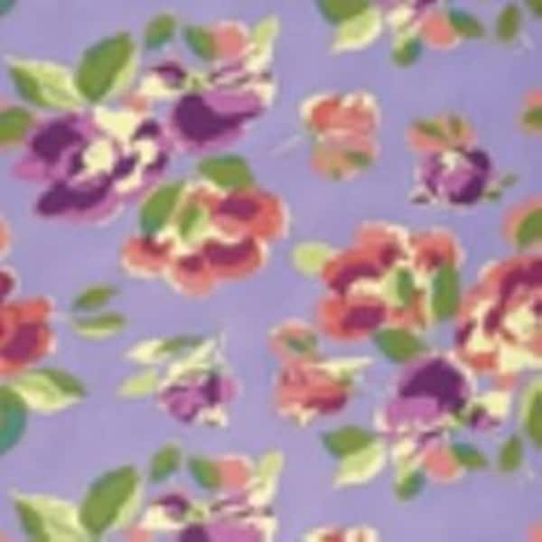 Bright Heart Home Decor Continuous 1/2 Yard  54" wide Sateen SAAB019-8VIOL NATURAL BEAUTY-VIOLET by Amy Butler for FreeSpirit Fabrics