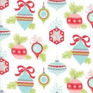 Vintage Holiday 1/2 yard Ornaments 55160 18 Bonnie and Camille - Moda - Out of Print - 100% Cotton fabric