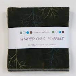 Shaded Oaks FLANNEL Charm Pack Holly Taylor - Out of Print - Precut - 100% Cotton Fabric
