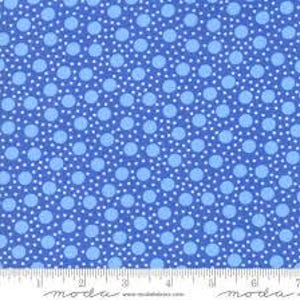 Back Porch 1/2 yard Seeing Dots - 22397-22 Medium Blue - Me and My Sister - Moda - out of print - cotton fabric