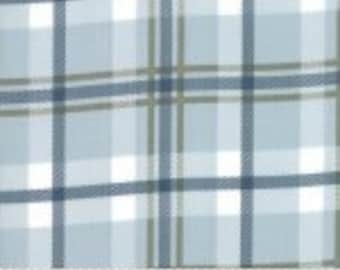 Harvest Road 15x44&quot; Smokey Sky - Plaid - Lella Boutique - Moda - blue quilting cotton fabric