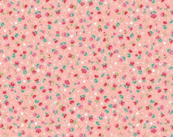 Dorothy's Journey Continuous 1/2 Yard Jill Howarth - Poppy Pink with Silver Sparkle - Riley Blake - Cotton fabric