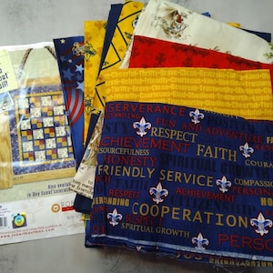 Cub Scout-quiltkit 65 x 75 inch Boy Scouts of America Robert Kaufman UITERST ZELDZAAM!