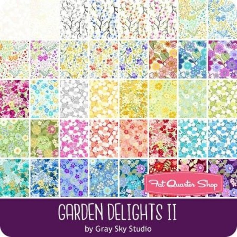 Garden Delights II Layer Cake36 Pcs in the Beginning Etsy