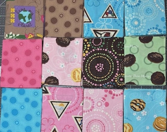 Paquete de cuartos de grasa de Girl Scouts of America, 12 piezas, de Robert Kaufman, OOP, HTF