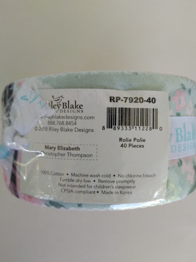 Mary Elizabeth Jelly Roll Riley Blake RP-7920-40 Riley Blake Designs ...