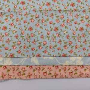 Butterscotch and Roses Three 22x44&quot; pcs Fig Tree - Moda Out of Print - Rare - 100% Cotton Fabric