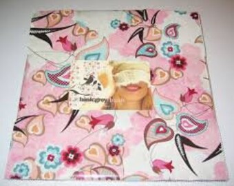 Blush Layer Cake BasicGrey OUT OF PRINT Moda Precut Cotton fabric