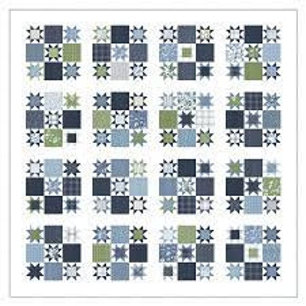 Nantucket Summer Hideaway Quilt Kit Fingerhut Blüten Camille Roskelley Moda 163x163 cm Enthält einen Schichtkuchen