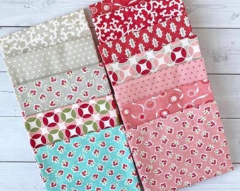 Vintage Modern by Bonnie & Camille for Moda, 12 Fat Quarters OUT OF PRINT Precut Cotton fabric