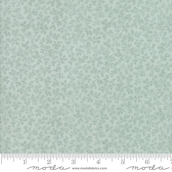 Poetry Continuous 1/2 YARD 3 Sisters Moda Out of Print 44136 Mist Cotton quilting fabric