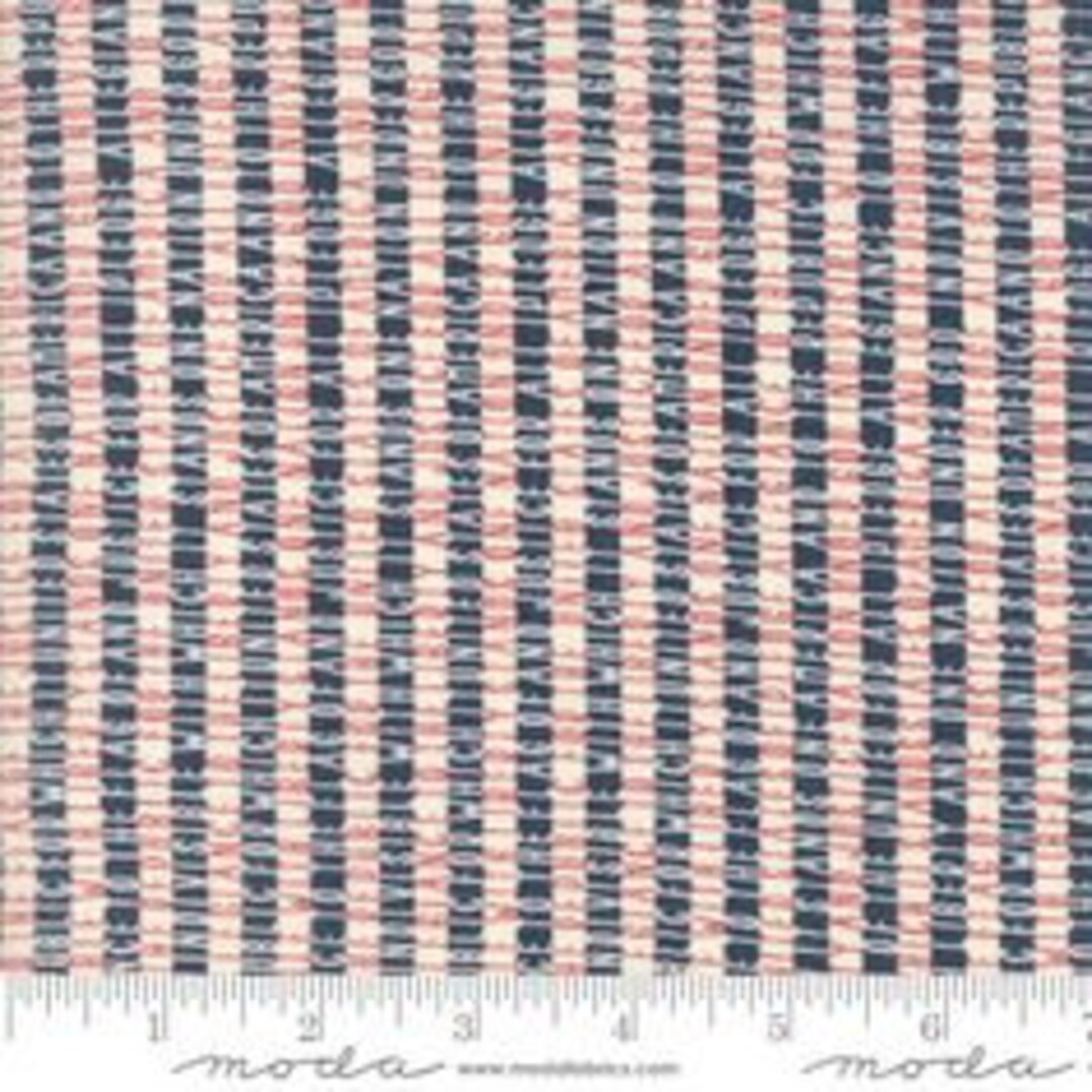 By the 1/2 Yard Freedom Allegiance Navy Vanilla Sweetwater Moda Out of ...