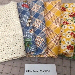 Happy Campers Half Yard Bundle (6 pcs) American Jane Sandy Klop for Moda RARE Retro