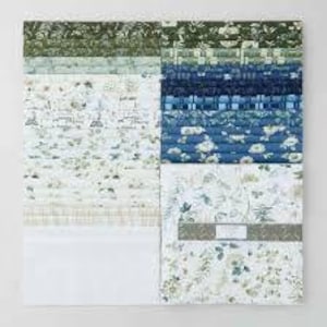 Green Fields Layer Cake by Lisa Audit for Wilmington Prints OUT OF PRINT Precut Cotton fabric