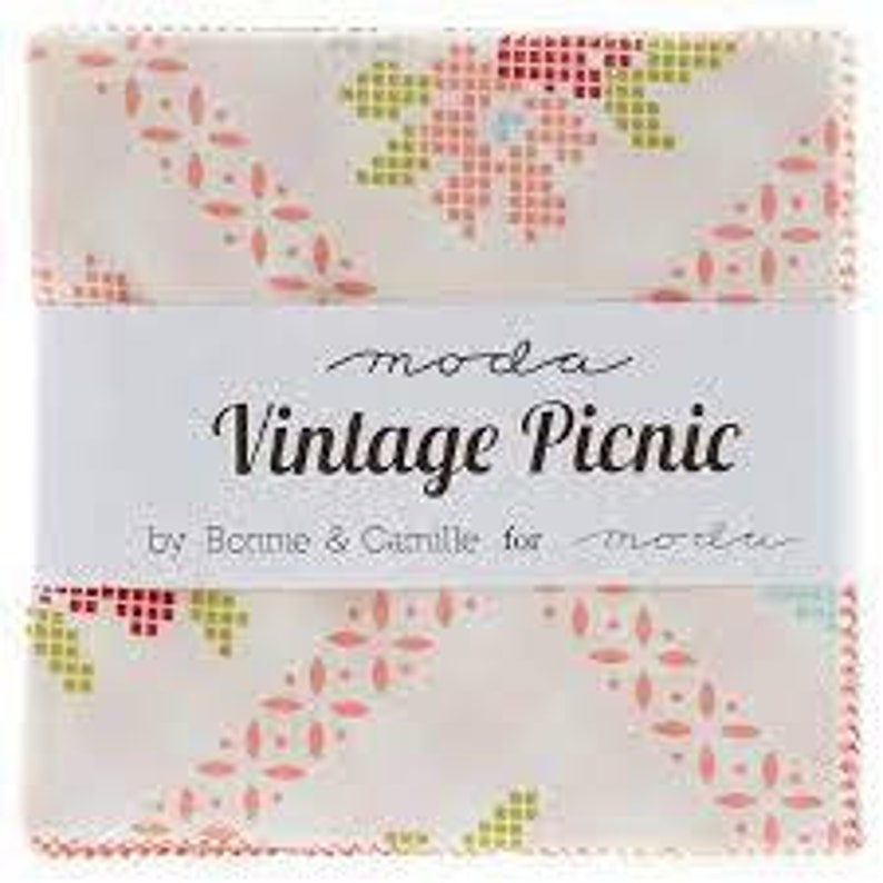 Vintage Picnic Charm Pack Bonnie & Camille Moda OUT OF Etsy