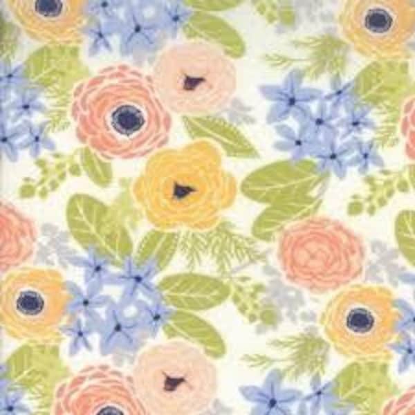 Sunnyside Continuous 1/2 Yard Kate Spain Floral Out of Print 27160 Moda - 100% Cotton quilting fabric
