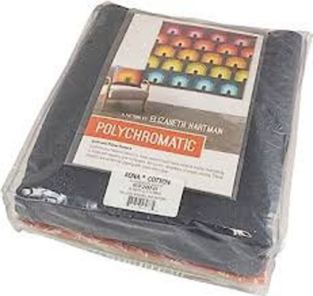 Polychromatic Quilt Kit Essex, Paintbox, and Kona Fabrics Elizabeth Hartman for Robert Kaufman