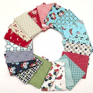 Daysail Fat Quarter Bundle,20pcs Bonnie & Camille Moda Fabrics Cotton OUT OF PRINT
