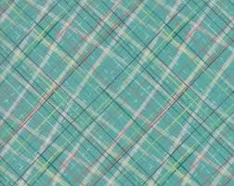 Tahoe Ski Week Continuous HALF YARD Mara Penny - Evergreen Plaid - Moda - Out of Print - 100% Cotton Fabric