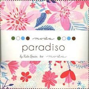 Paradiso Kate Spain Charm Pack Moda OUT OF PRINT  Precut 42 five inch squares - 100% Cotton fabric