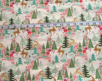 Berry Merry 1/2 jarda BasicGrey - Moda - OOP - Tkanina do pikowania na święta Bożego Narodzenia