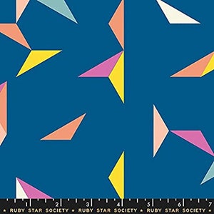 By the 1/2 yard - Tangrams - Blue Raspberry - Darlings - Ruby Star Society - OUT OF PRINT - Rashida Coleman Hale - Moda - cotton fabric