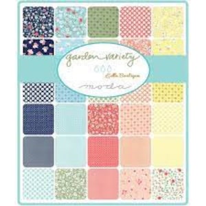 Garden Variety Jelly Roll - Lella Boutique - Moda  -Precut - OUT OF PRINT - 40 strips - 100% Cotton fabric