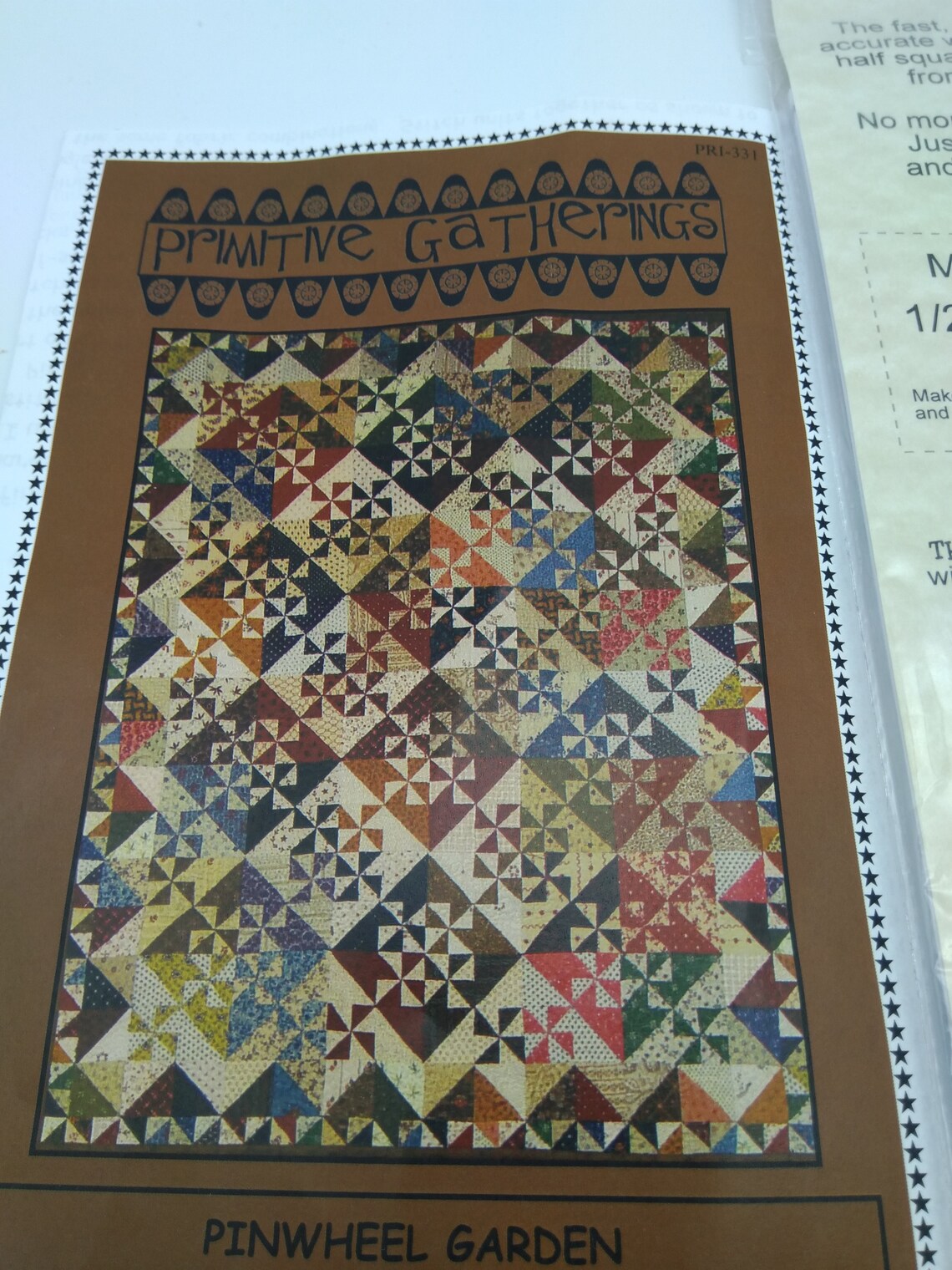 Primitive Gatherings Pinwheel Garden Mini Quilt Pattern Etsy