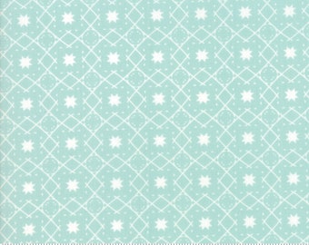 Lollipop Garden Continuous HALF YARD Sky - Lella Boutique - Moda - 100% Cotton Fabric Out of Print