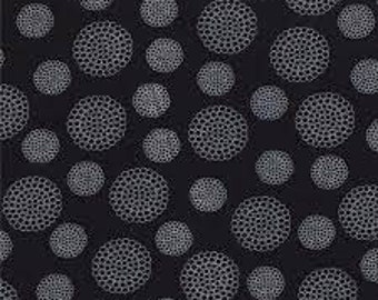 Road 15 Sweetwater 27x44" Black - Courtyard - #5526 Moda - Rare! - OUT OF PRINT - 100% Cotton Fabric