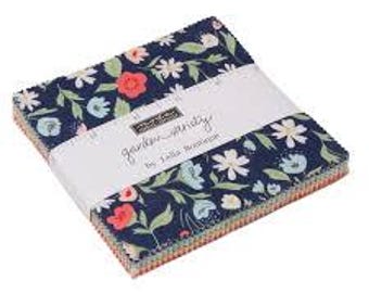 Garden Variety Charm Pack Lella Boutique - Moda - Out of Print - Precut - 100% Cotton Fabric