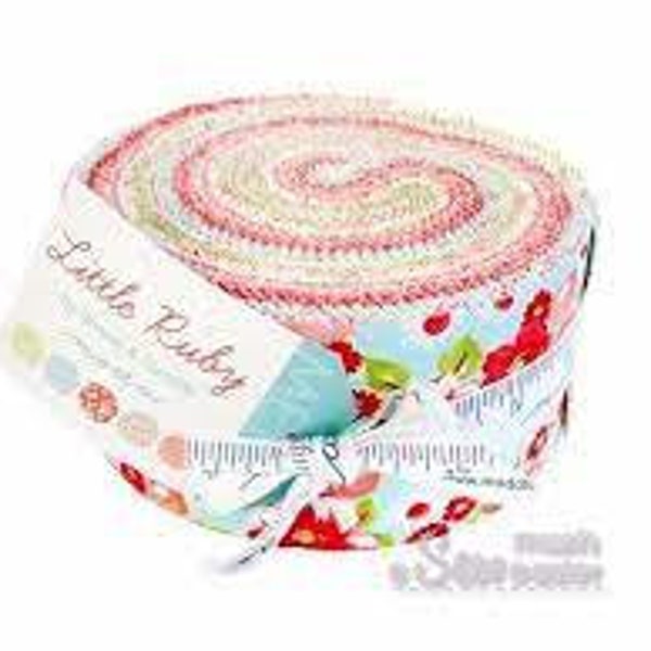 Little Ruby Jelly Roll Bonnie and Camille - Moda - Out of Print - Precut 2.5" Strips - Cotton Fabric