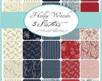 Holly Woods - Layer Cake - 3 Sisters - Moda - OUT OF PRINT - 100% Cotton Fabric - Precut ten inch squares